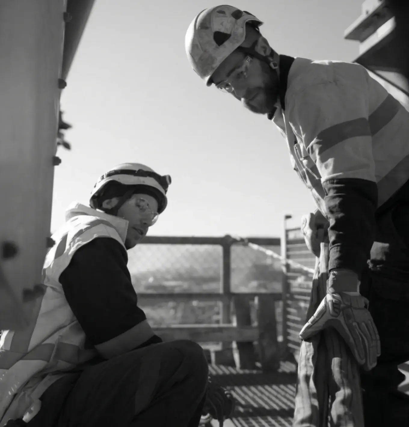 Mining workers